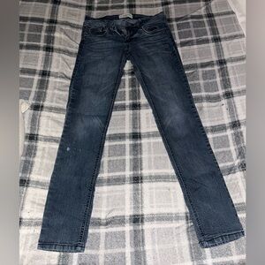 Rewind Women’s Skinny Jeans - Dark Blue Wash